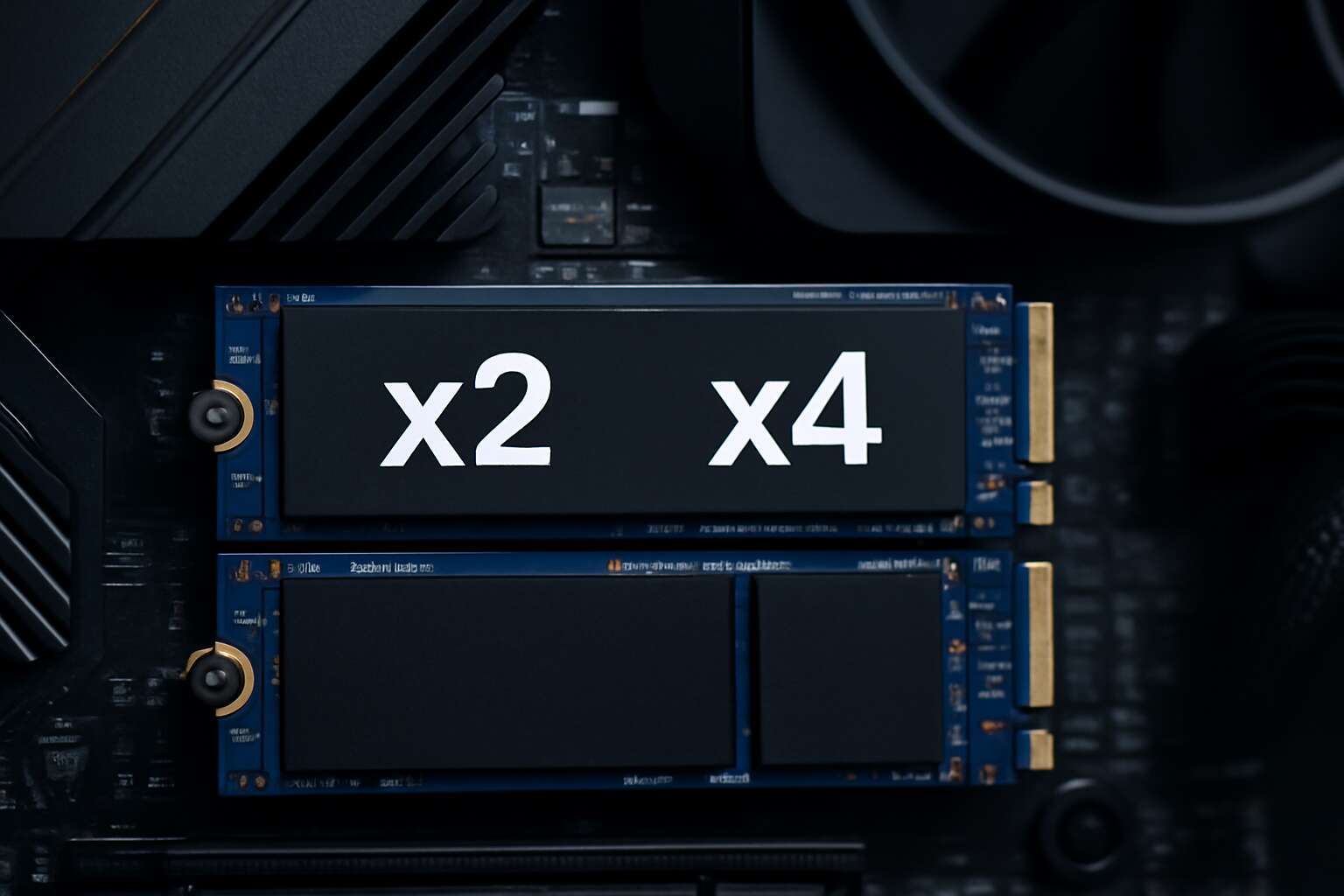 nvme x2 vs x4